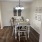 dining room table on wood-style flooring